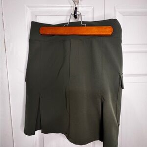 Athleta Olive Green Cargo Skort sz 16